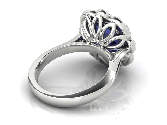 18k White Gold Tanzanite & Diamond Ring - The French Door Jewellers