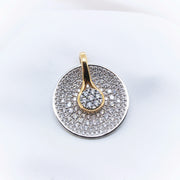 18K White & Yellow Gold Diamond Pendant - The French Door Jewellers