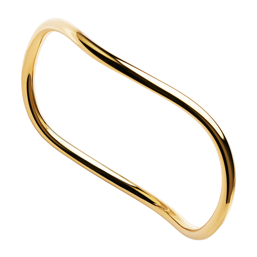 Najo Wavy Gold Plated Bangle