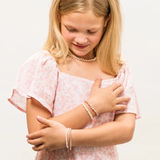 Bambini Keshi Freshwater Pink Pearl Bracelet