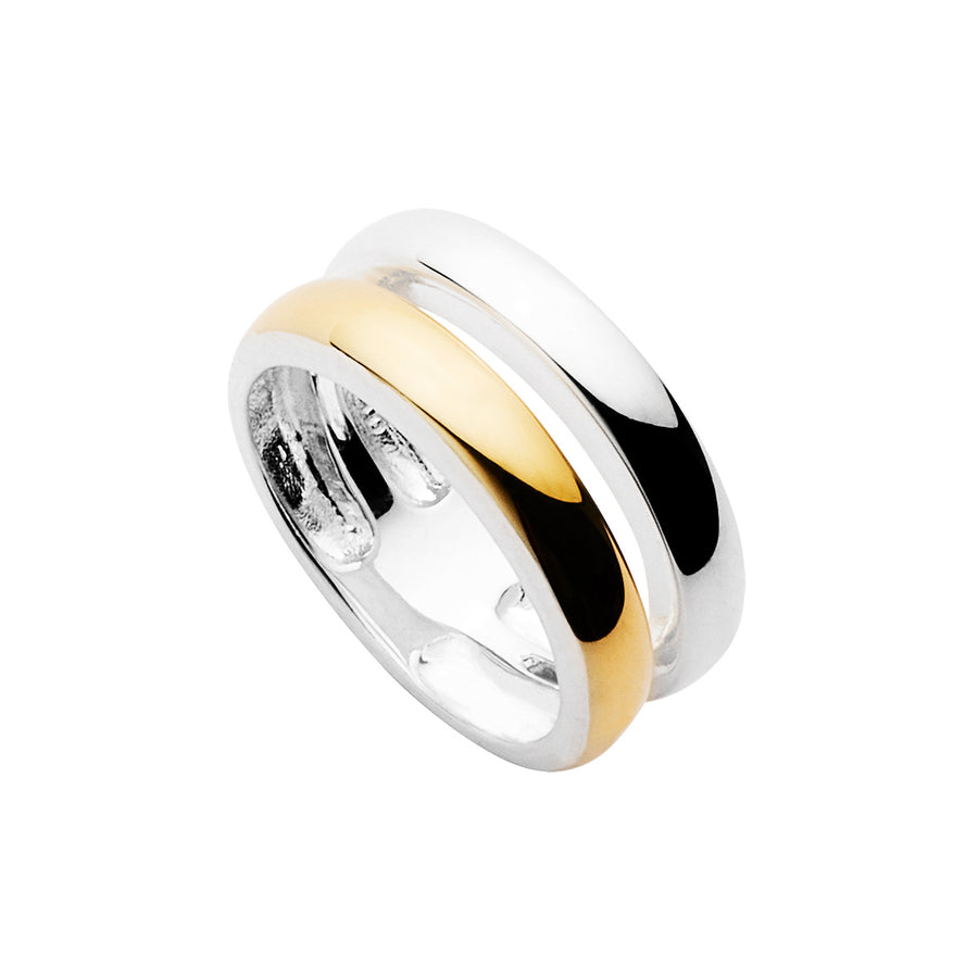 Najo Double Band Silver Ring