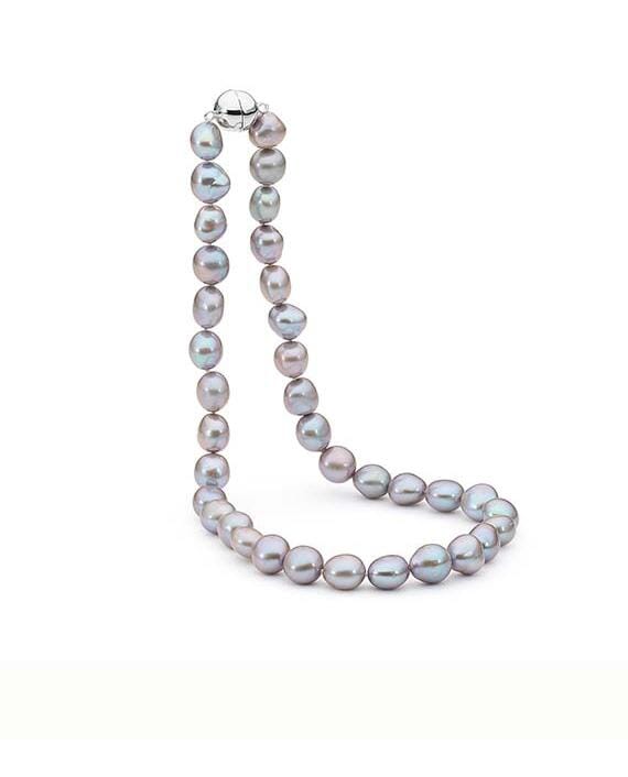 Sterling Silver Keshi Freshwater Pearl Strand