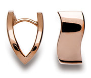 Bastian - Earrings SS/RG plated hinged - The French Door Jewellers