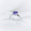 9K White Gold Tanzanite Diamond Ring - The French Door Jewellers