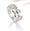 Ring SS/RH/RG with White Sapphire - The French Door Jewellers