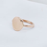 EGS - 9K Rose Gold Signet Ring - The French Door Jewellers