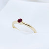 EGS - 9K Yellow Gold Stacking Ruby Ring - The French Door Jewellers