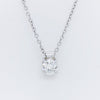 EGS - 9K White Gold Floating Diamond Pendant - The French Door Jewellers