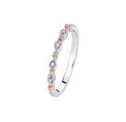 Argyle Pink & White Diamond Stack Ring - The French Door Jewellers