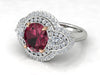 18K White Gold Pink Tourmaline Ring - The French Door Jewellers