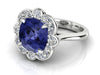 18k White Gold Tanzanite & Diamond Ring - The French Door Jewellers