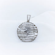 9K White Gold Diamond Pendant - The French Door Jewellers