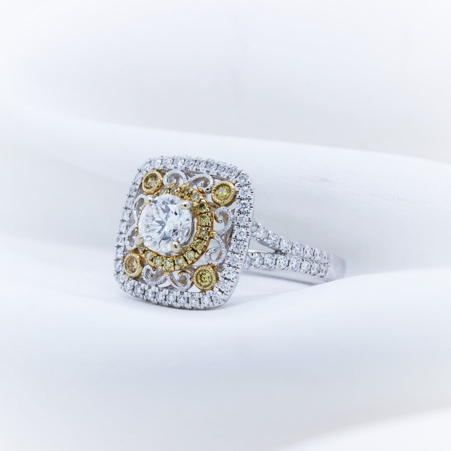 18K White Gold Diamond Ring - The French Door Jewellers