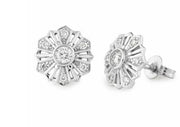 9K White Diamond Earring - The French Door Jewellers