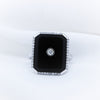 9K Onyx Diamond Ring - The French Door Jewellers