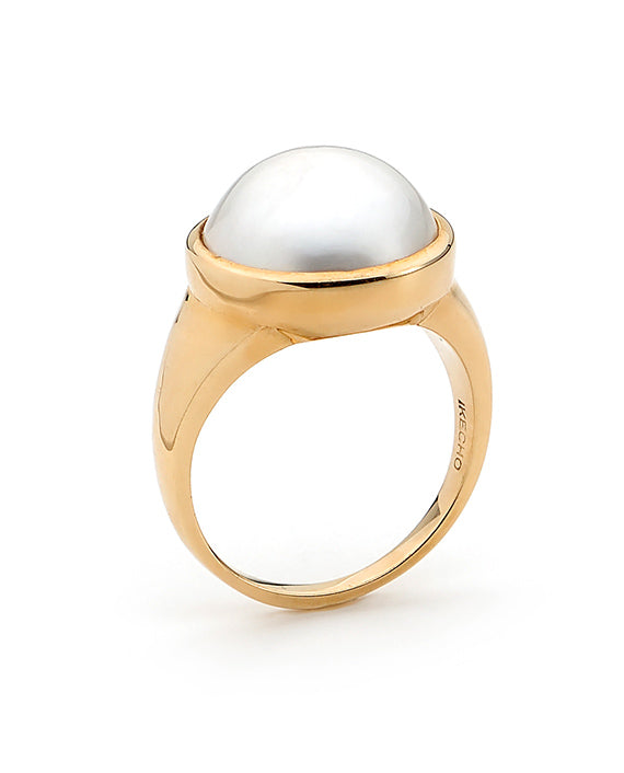 9K Yellow Gold Mabe Ring - The French Door Jewellers