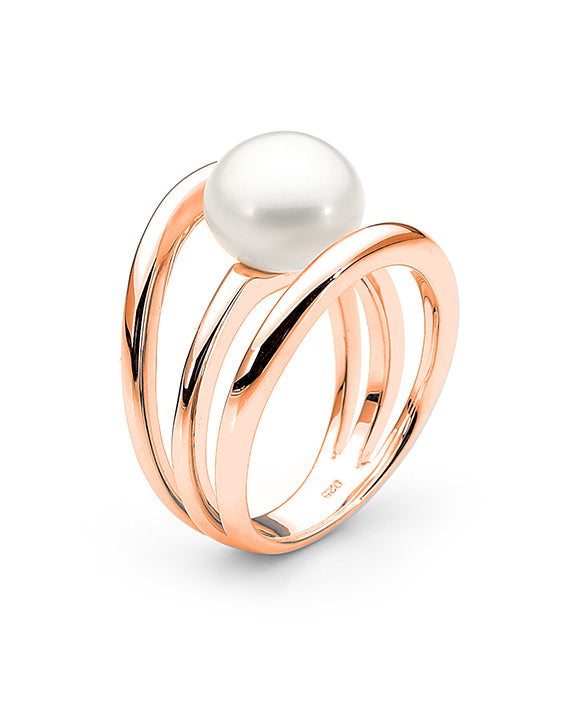 9ct Rose Gold Freshwater Pearl Ring