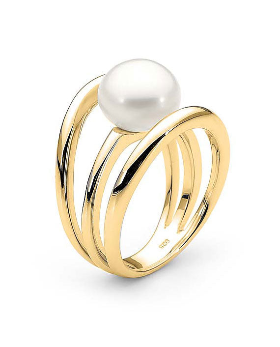 9ct Yellow Gold Freshwater Pearl Ring