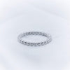 9K White Gold Plain Ball Ring - The French Door Jewellers