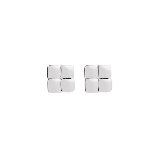 Najo Weave Silver Stud Earrings