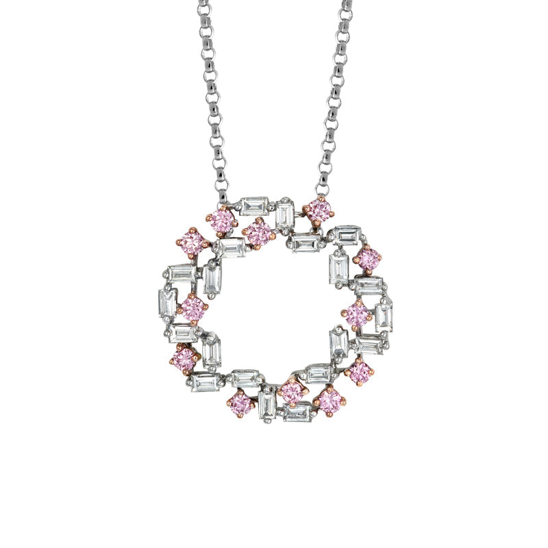 Kimberley Skylar Necklace Pendant - 18K Rose & White Gold