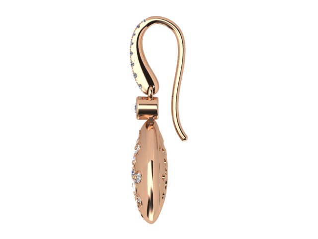 18k Yellow/Rose Gold Diamond Earrings - The French Door Jewellers