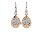 18k Yellow/Rose Gold Diamond Earrings - The French Door Jewellers