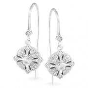 9K White Gold Diamond Earring - The French Door Jewellers