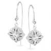 9K White Gold Diamond Earring - The French Door Jewellers