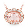 9K Rose Gold Morganite Pendant - The French Door Jewellers
