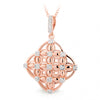 9K Rose Gold Diamond Pendant - The French Door Jewellers