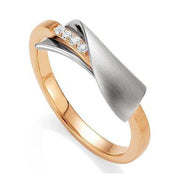 Ring SS/RH/RG with White Sapphire - The French Door Jewellers